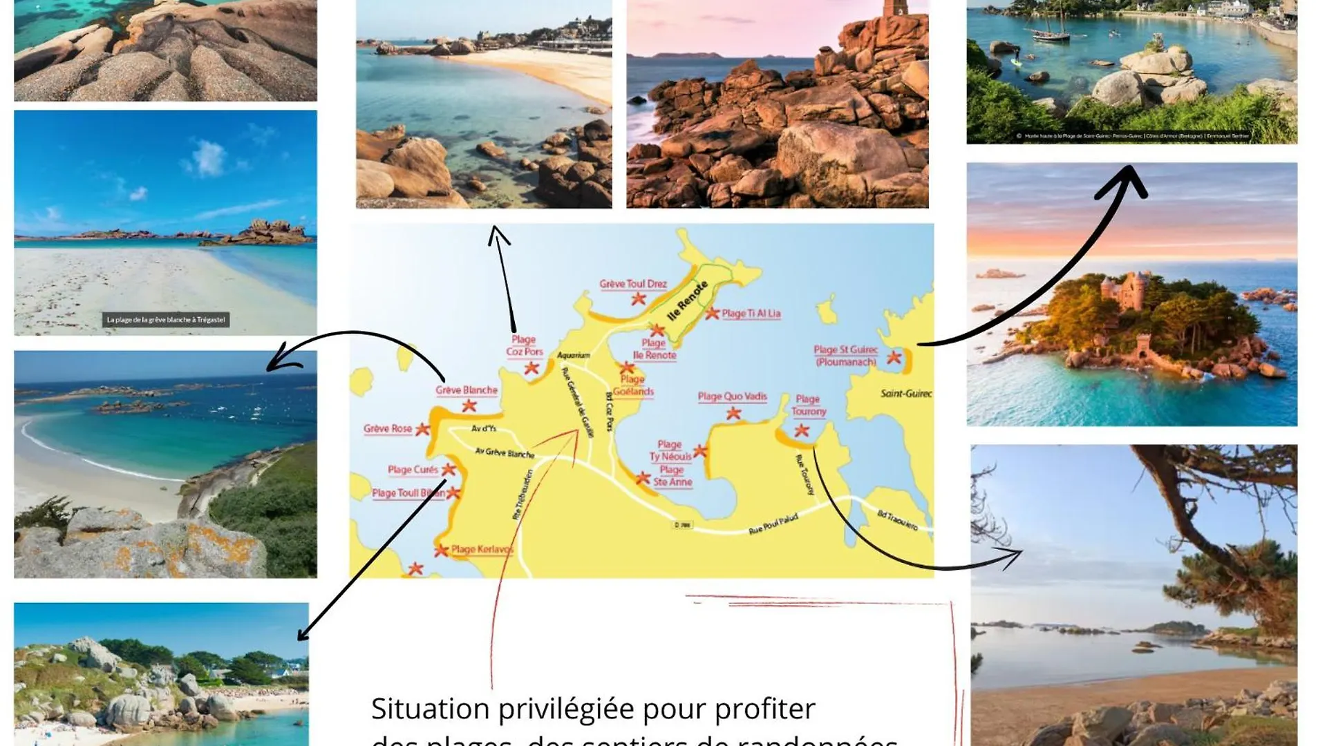 דירה Tregastel 300M Des Plages